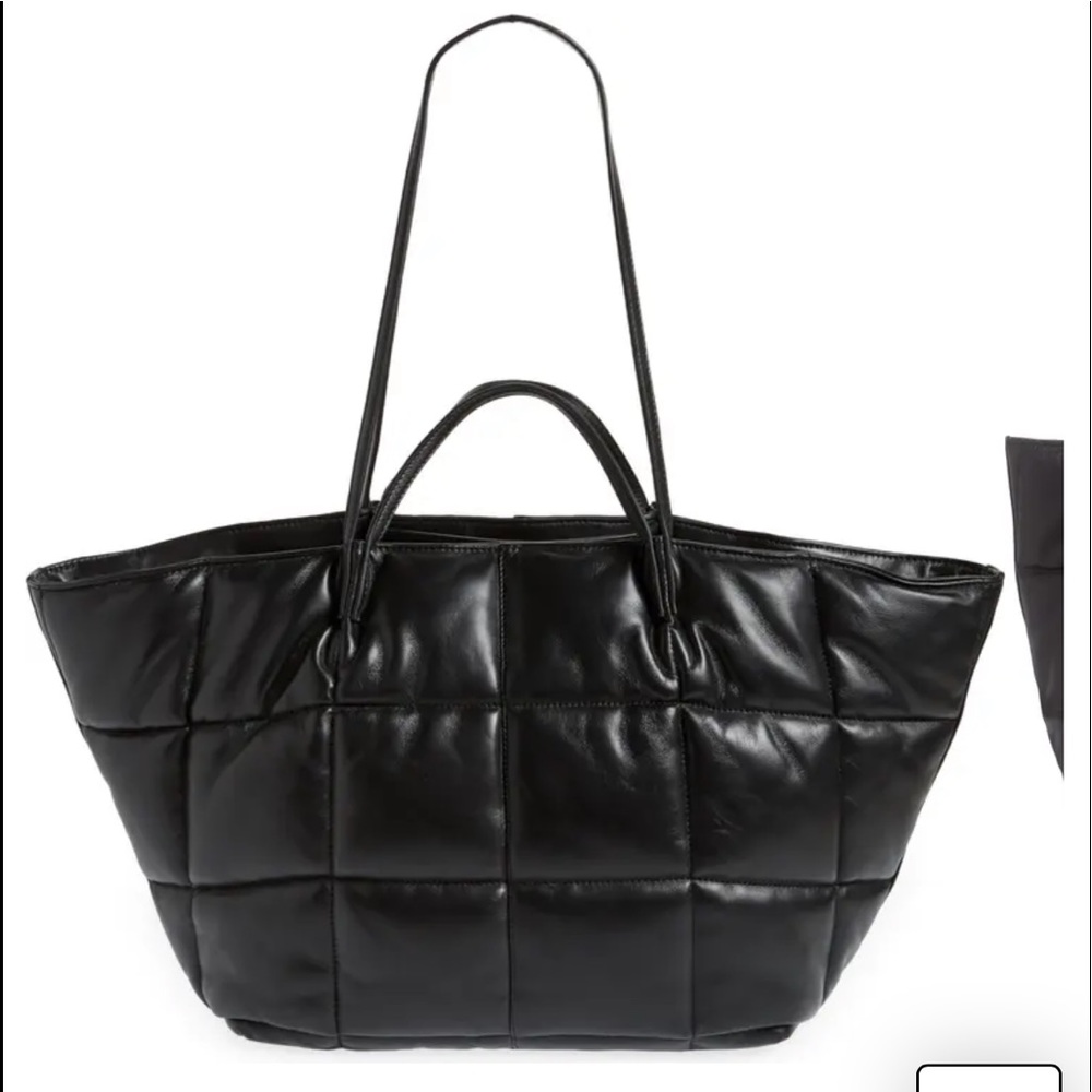 ALL SAINTS. Puffer quilted leather tote. Excellent condition used twice.